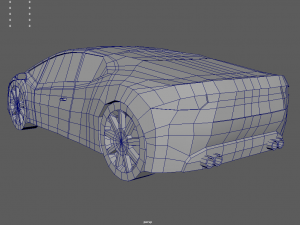 Low Poly Sport Car 01 3D Модель