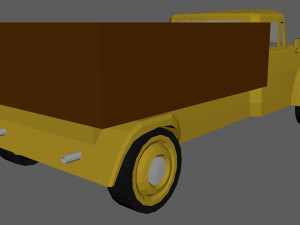 Low Poly Truck 01 Model 3D