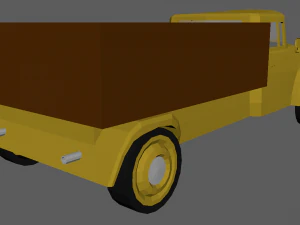 Low Poly Truck 01 3D Model