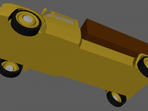 Low Poly Truck 01 Model 3D