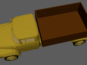 Low Poly Truck 01 3D Model