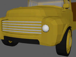 Low Poly Truck 01 3D Model