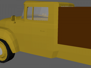Low Poly Truck 01 Model 3D