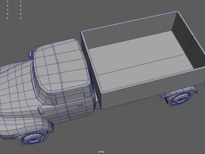 Low Poly Truck 01 Model 3D