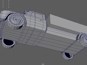 Low Poly Truck 01 3D Model