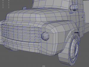 Low Poly Truck 01 Model 3D