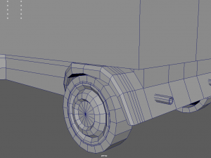 Low Poly Truck 01 Model 3D