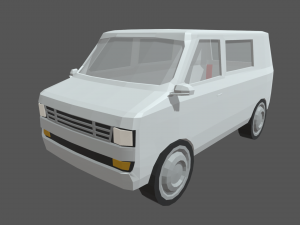 Low Poly Van 01 3D-Modell