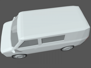 Low Poly Van 01 Modello 3D