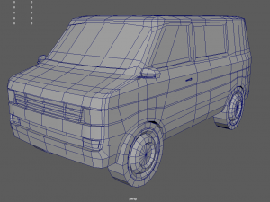 Low Poly Van 01 Modello 3D