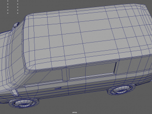 Low Poly Van 01 Modello 3D