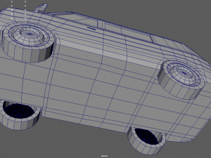 Low Poly Van 01 Modello 3D