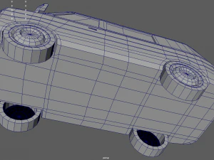 Low Poly Van 01 3D Model