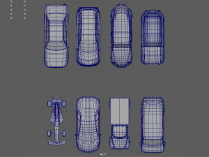 Low Poly Cars Pack 01 Modelo 3D
