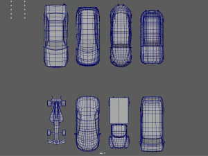 Low Poly Cars Pack 01 3D Model
