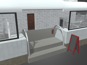 Bar Restaurant City Pack 01 Low Poly Model 3D