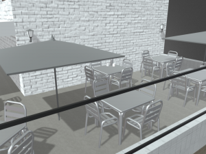 Bar Restaurant City Pack 01 Low Poly Model 3D