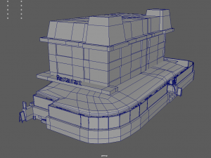 Bar Restaurant City Pack 01 Low Poly Model 3D