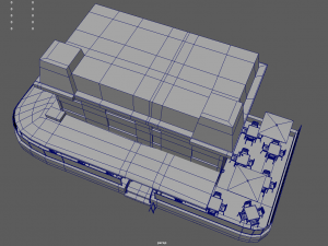 Bar Restaurant City Pack 01 Low Poly Model 3D