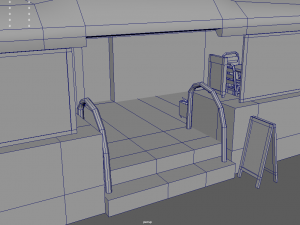 Bar Restaurant City Pack 01 Low Poly Model 3D