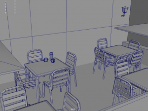 Bar Restaurant City Pack 01 Low Poly Model 3D