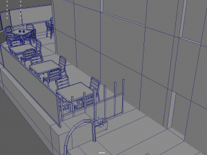 Bar Restaurant City Pack 01 Low Poly Model 3D