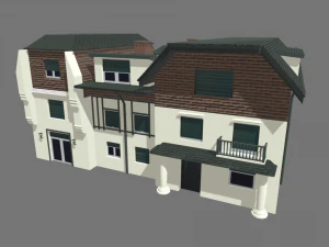 Дом 01 Городской пакет 01 3D Модель