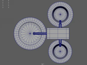 Low Poly Fountain 3D Model
