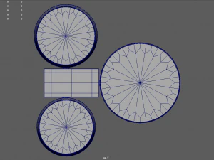 Low Poly Fountain 3D Model