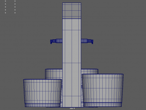 Low Poly Fountain Modelo 3D