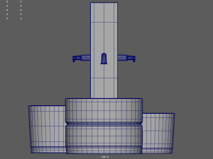 Low Poly Fountain Modelo 3D