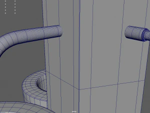 Low Poly Fountain 3D Model