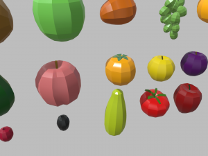 Low Poly Fruit Pack Modèle 3D