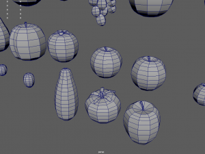 Low Poly Fruit Pack Modèle 3D