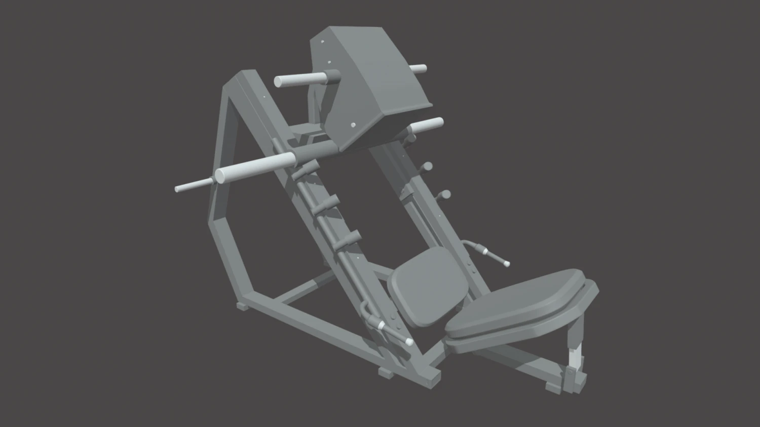 Low-Poly-Beinpresse 3D Modell .c4d .max .obj .3ds .fbx .stl .blend 