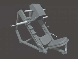 Low Poly Leg Press 3D मॉडल