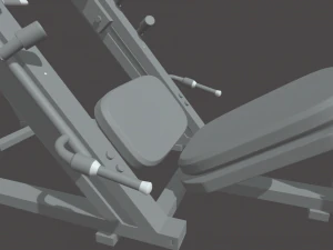 Low-Poly-Beinpresse 3D Modell