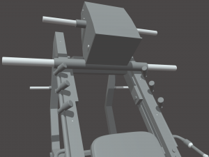 Low Poly Leg Press 3D Model