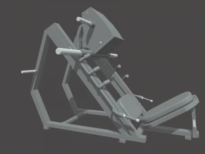 Low-Poly-Beinpresse 3D Modell