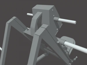Low-Poly-Beinpresse 3D Modell