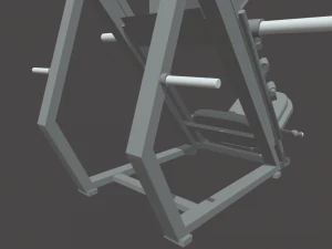 Low-Poly-Beinpresse 3D Modell