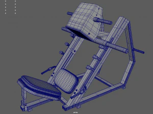 Low-Poly-Beinpresse 3D Modell
