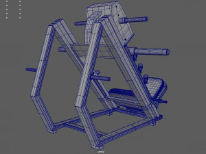 Low-Poly-Beinpresse 3D Modell