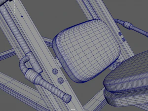 Low-Poly-Beinpresse 3D Modell