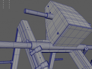 Low Poly Leg Press 3D Model