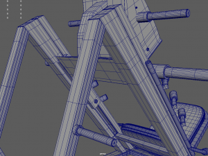 Low Poly Leg Press 3D Model