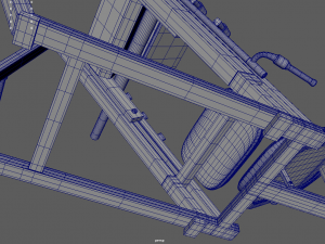 Low Poly Leg Press 3D Model