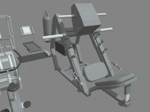 Low Poly Gym 3Dモデル