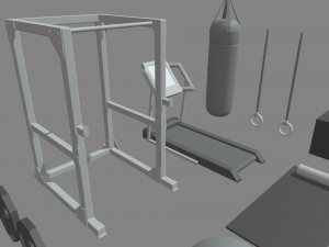 Low Poly Gym 3Dモデル