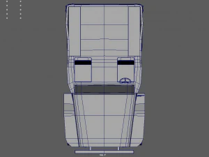Low Poly Military Car 01 3D Model